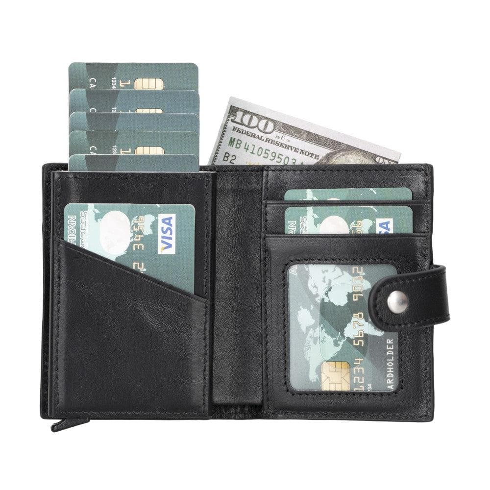 Palertag Leather Mechanical Card Holder