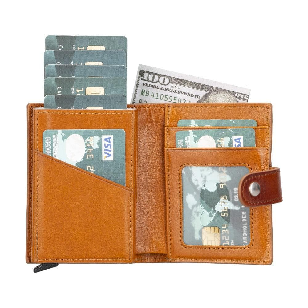 Palertag Leather Mechanical Card Holder