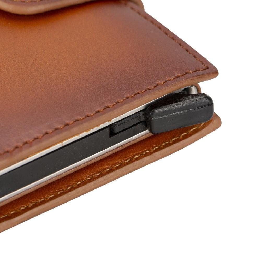 Palertag Leather Mechanical Card Holder