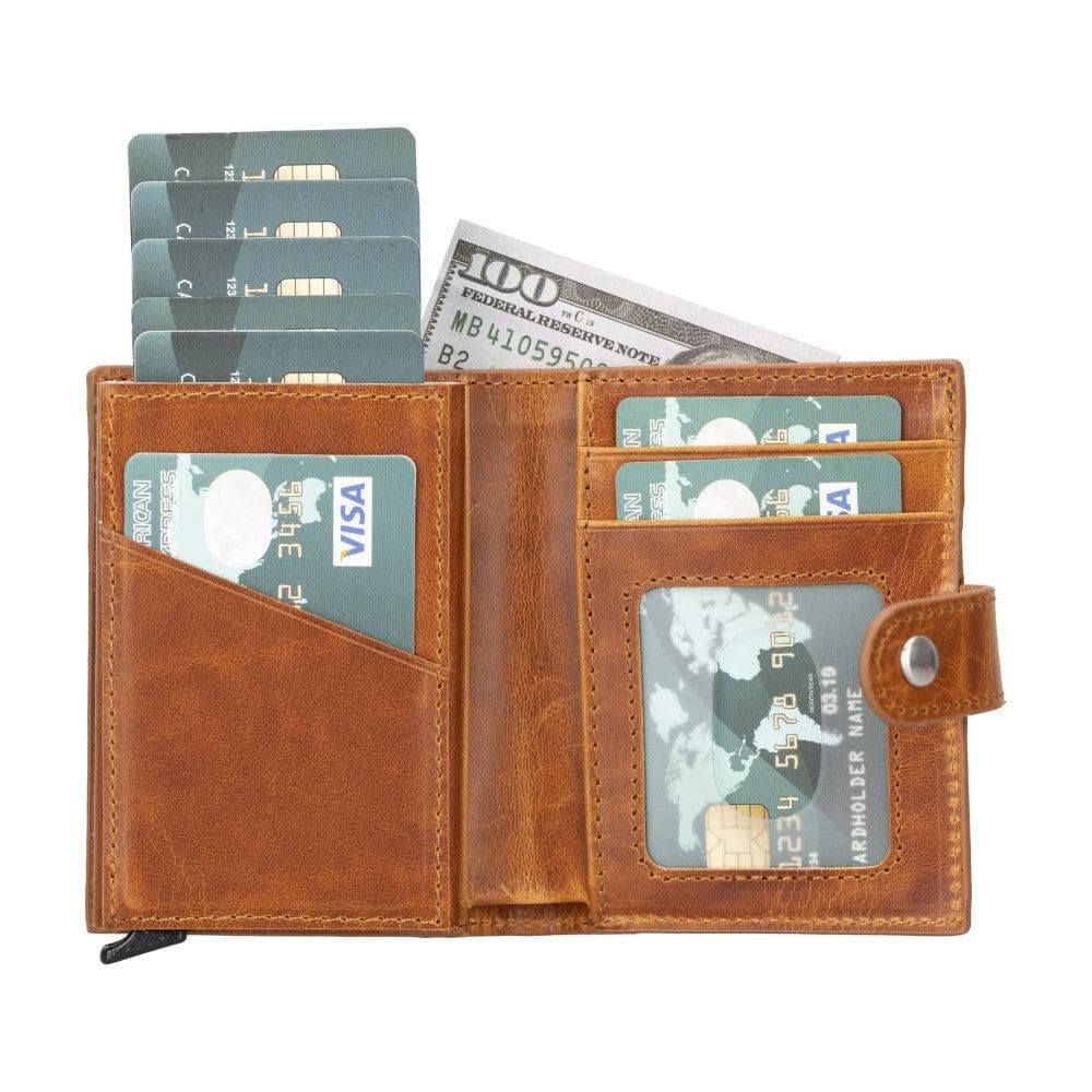 Palertag Leather Mechanical Card Holder