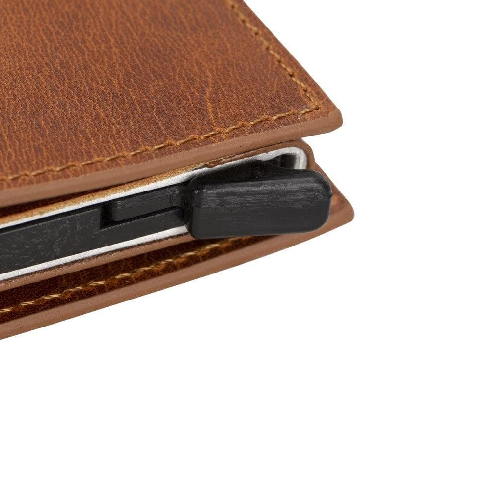 Palertag Leather Mechanical Card Holder