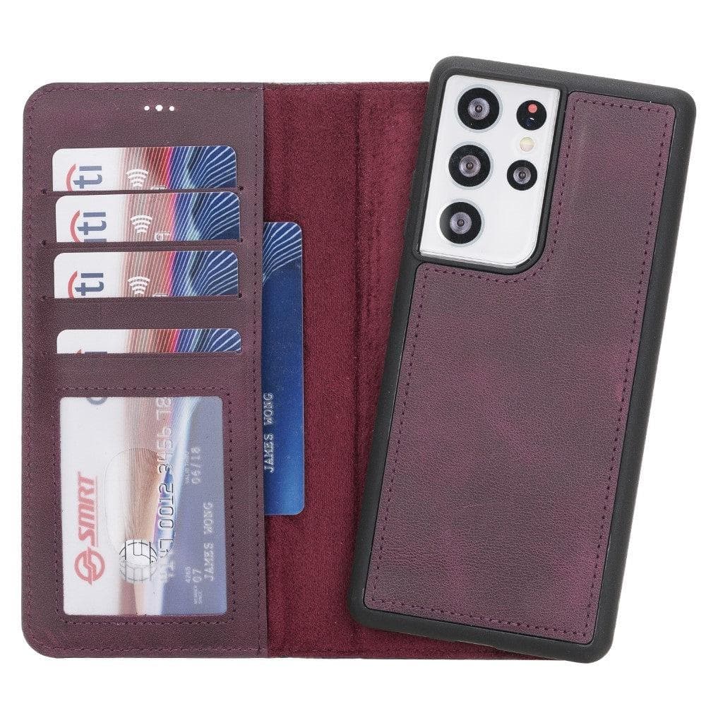 Samsung Galaxy S21 Series Leather Wallet Cases RFID - MW