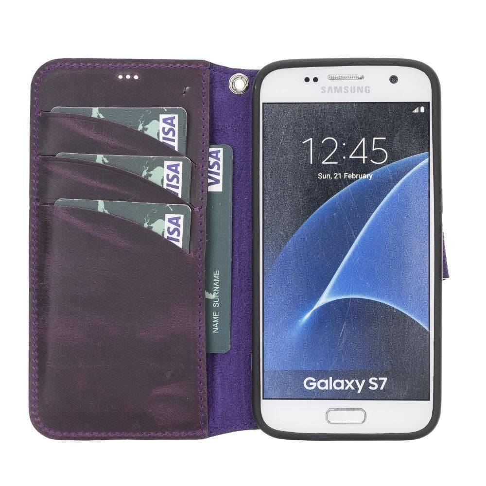 Samsung  Galaxy S7 Series Detachable Leather Case / WC - Wallet Case