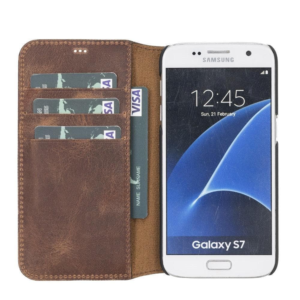 Samsung  Galaxy S7 Series Detachable Leather Case / WC - Wallet Case