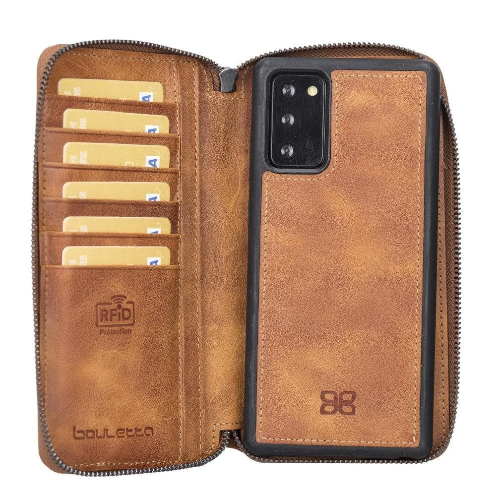 Samsung Note 20 Series Leather Pouch Magnetic Wallet Case