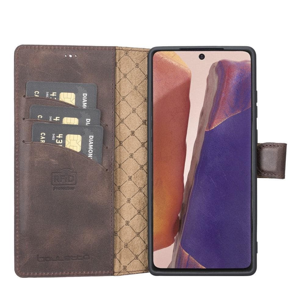 Samsung Galaxy Note 20 Series Non-Detachable Leather Wallet Case - WC