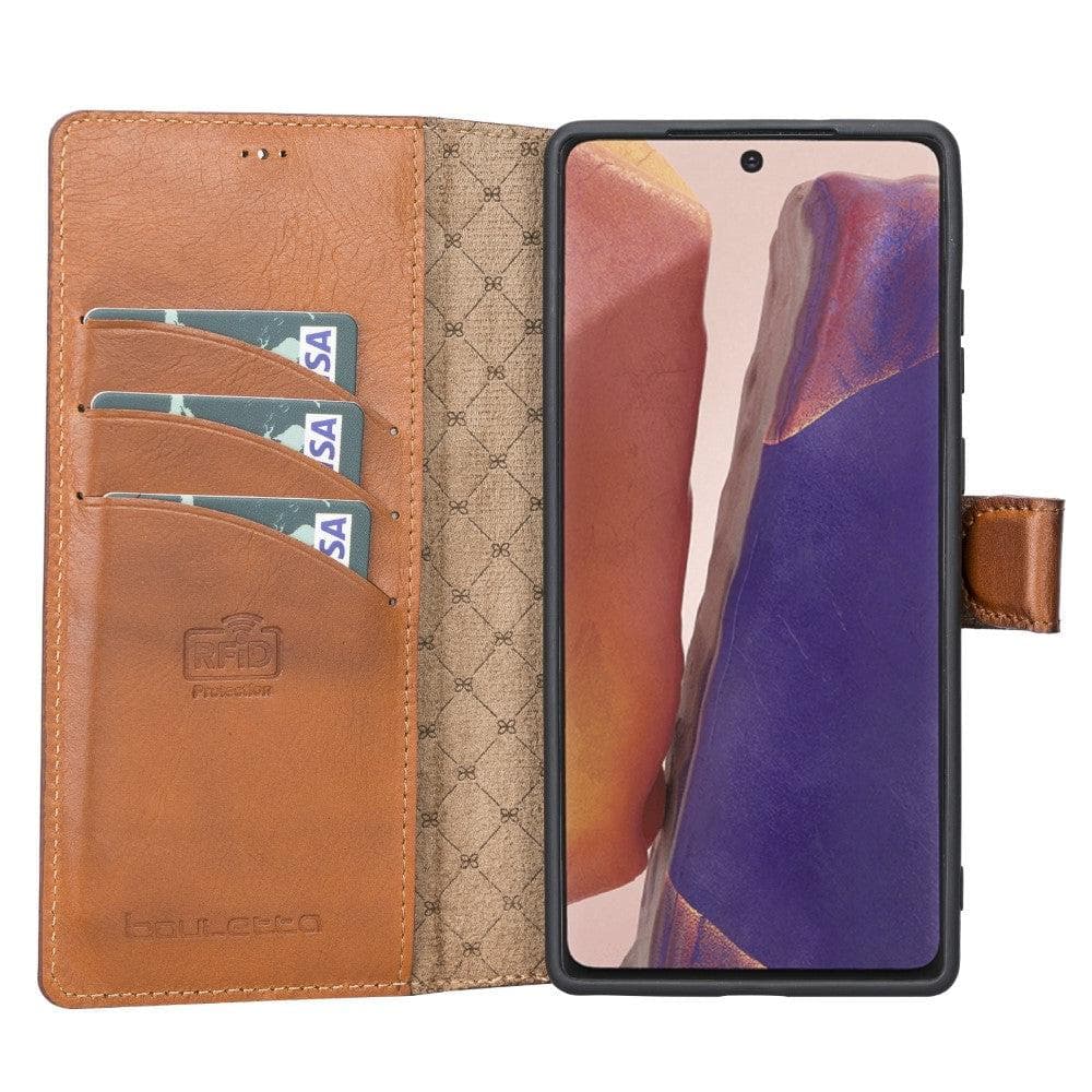 Samsung Galaxy Note 20 Series Non-Detachable Leather Wallet Case - WC