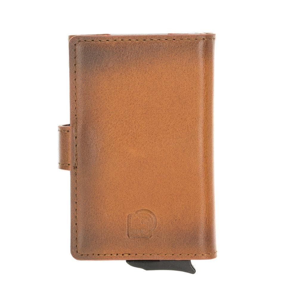 Carlov Genuine Leather Mechanical Card Holder