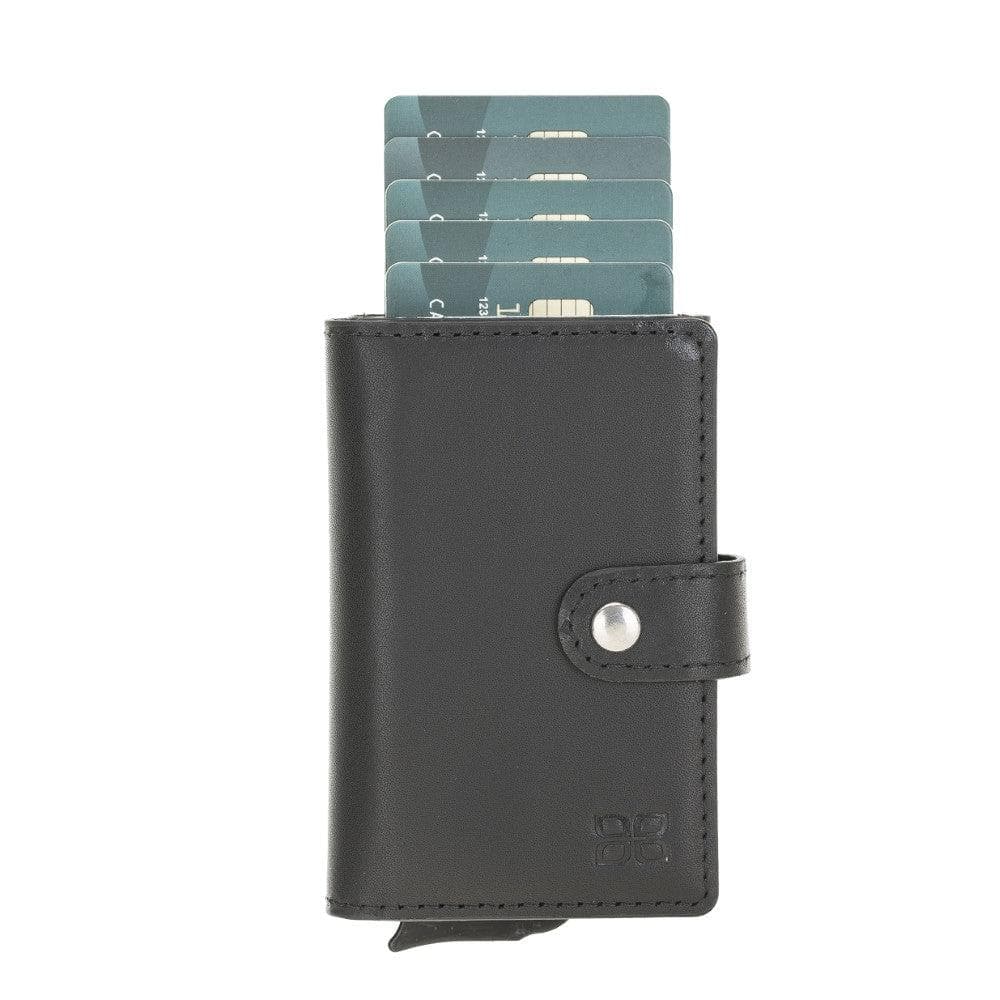 Carlov Genuine Leather Mechanical Card Holder