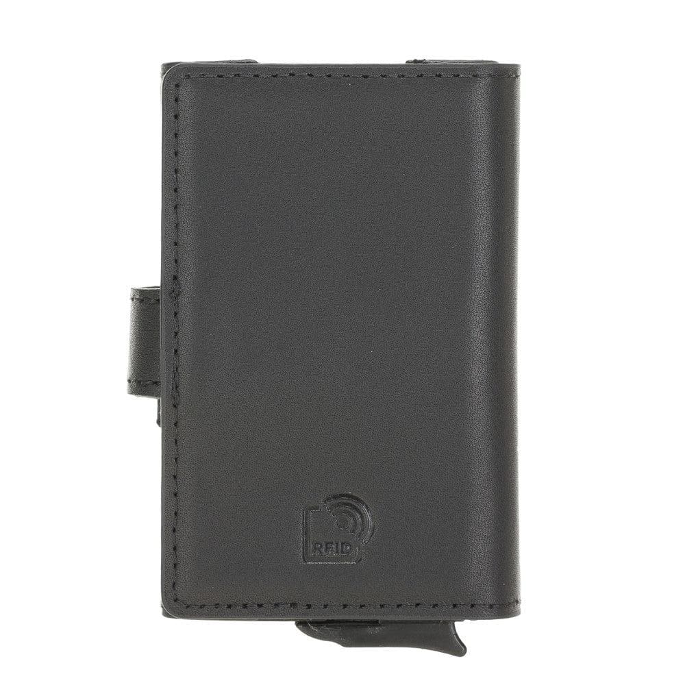 Carlov Genuine Leather Mechanical Card Holder