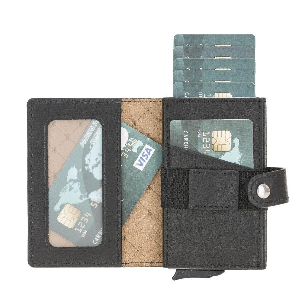 Carlov Genuine Leather Mechanical Card Holder