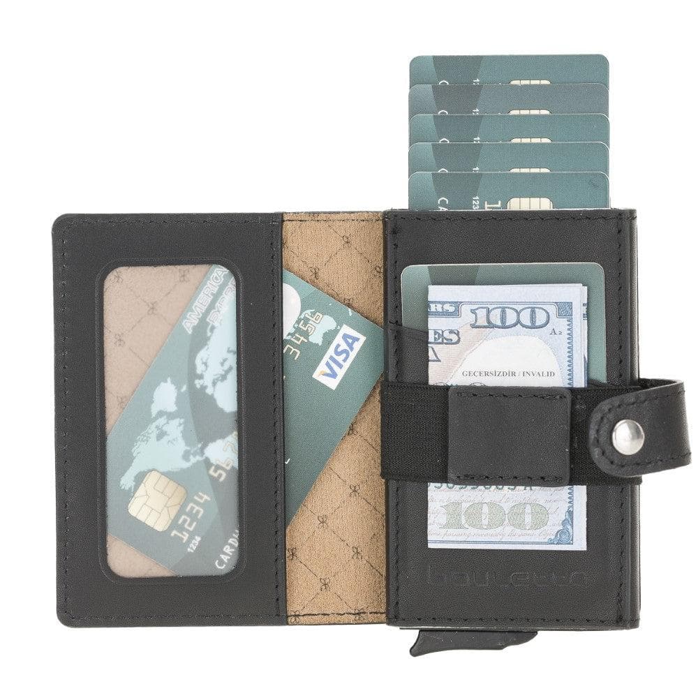 Carlov Genuine Leather Mechanical Card Holder