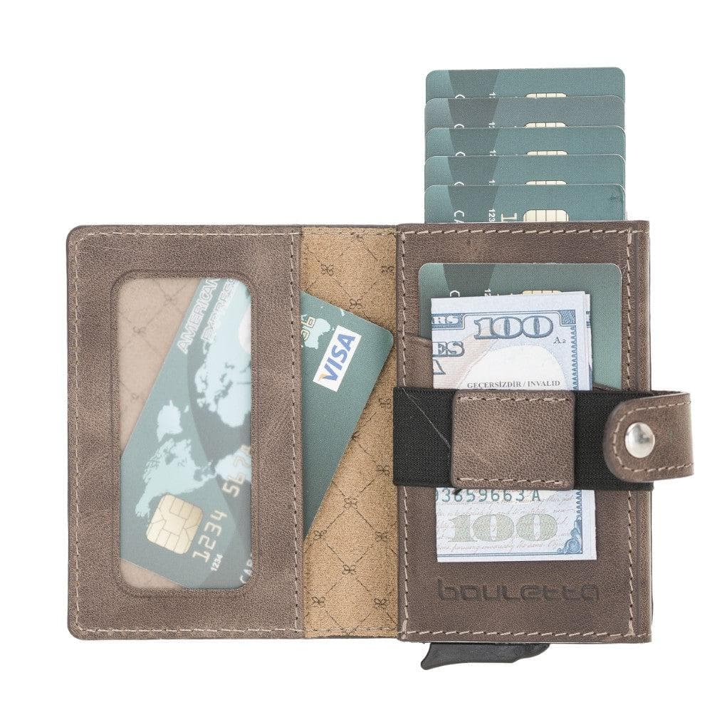 Carlov Genuine Leather Mechanical Card Holder