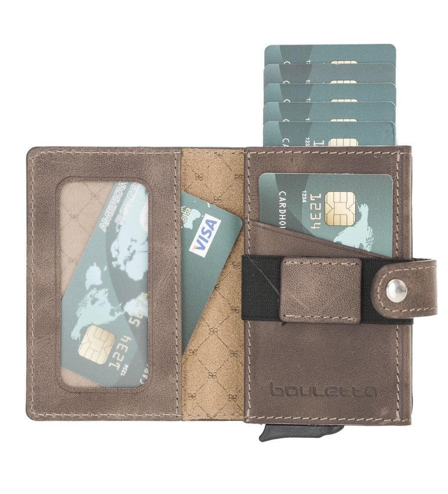 Carlov Genuine Leather Mechanical Card Holder