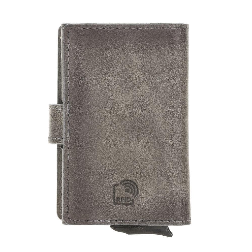 Carlov Genuine Leather Mechanical Card Holder