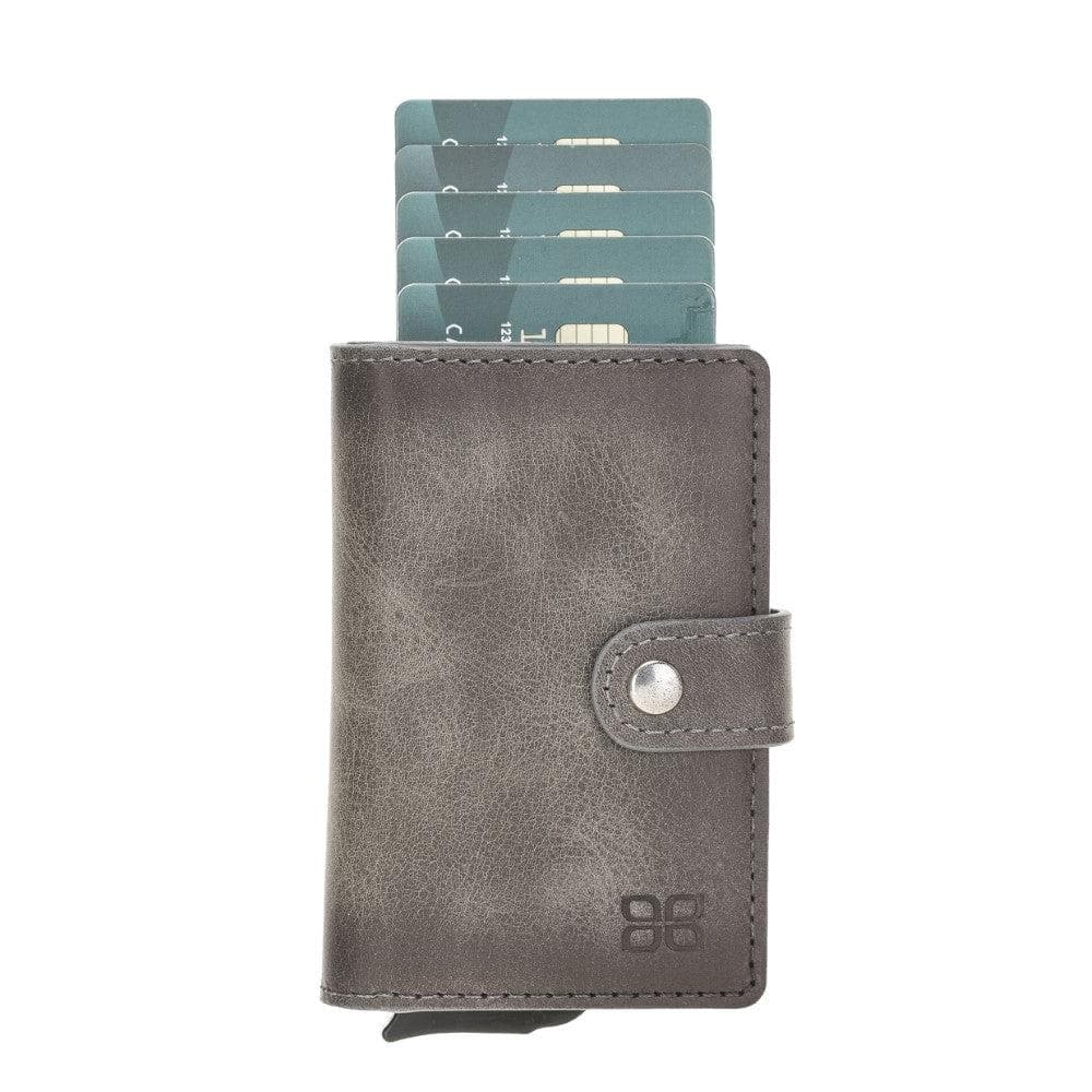 Carlov Genuine Leather Mechanical Card Holder