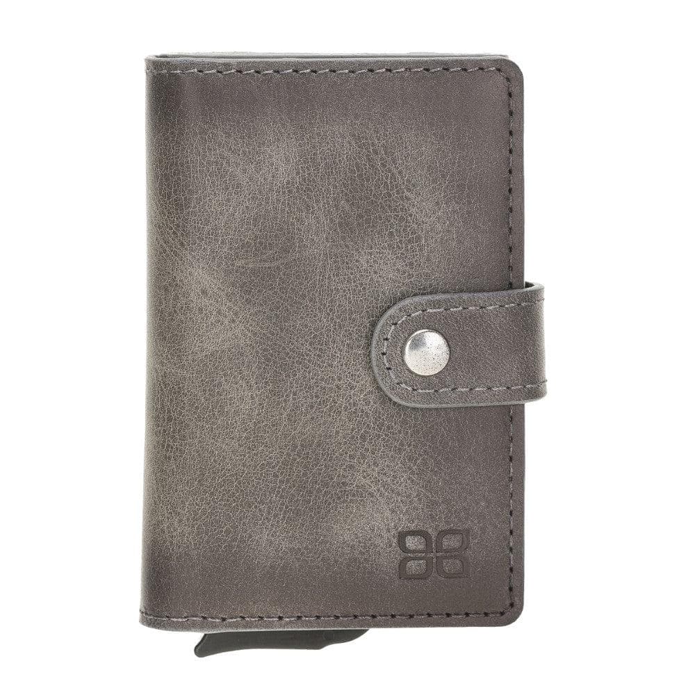 Carlov Genuine Leather Mechanical Card Holder