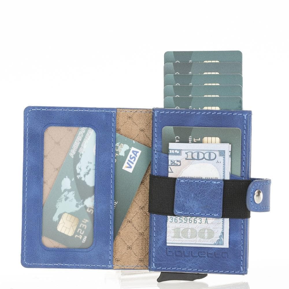 Carlov Genuine Leather Mechanical Card Holder