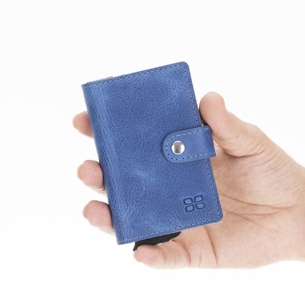 Carlov Genuine Leather Mechanical Card Holder