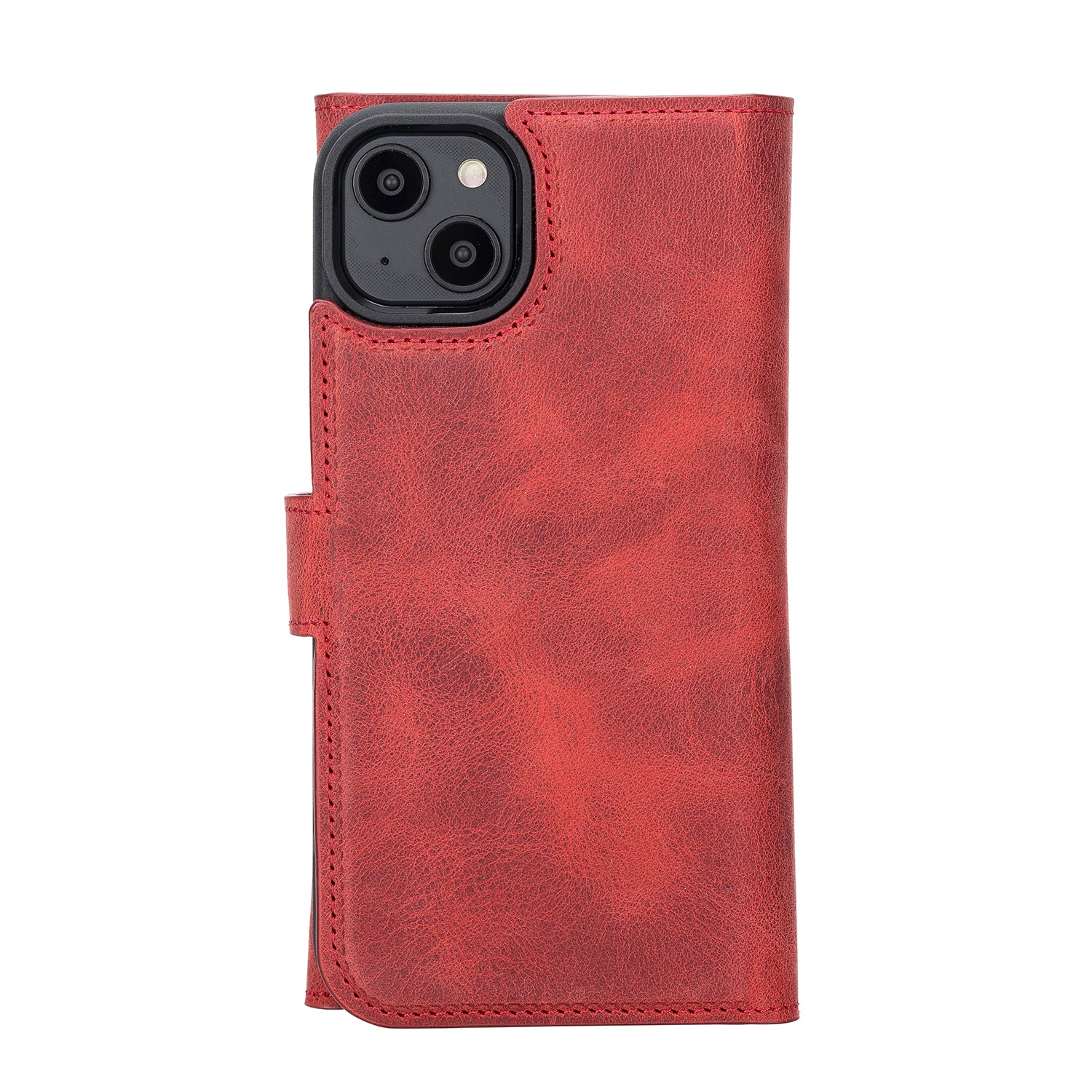 Santa iPhone 14 Series Magnetic Detachable Genuine Leather Wallet Case