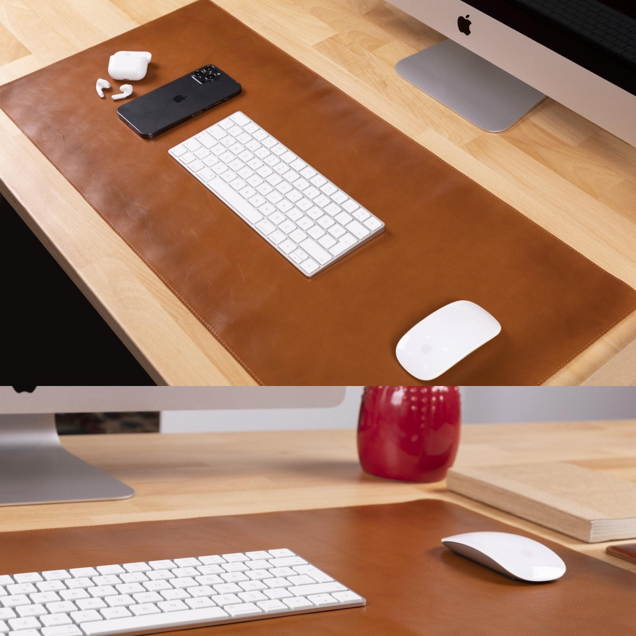 Customizable Genuine Leather Desk Mat