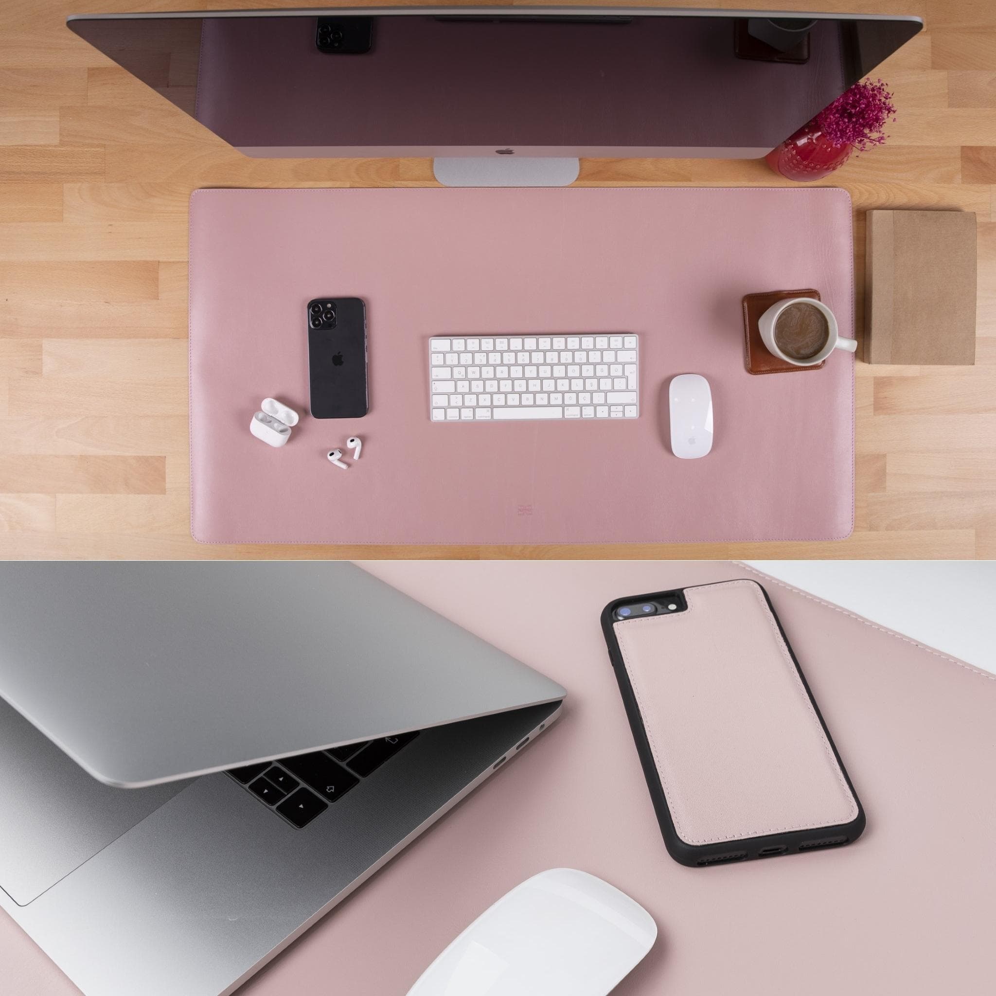 Customizable Genuine Leather Desk Mat