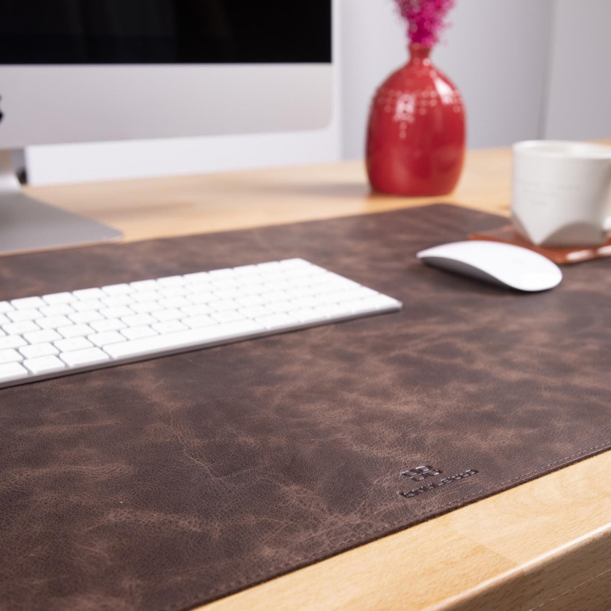 Customizable Genuine Leather Desk Mat