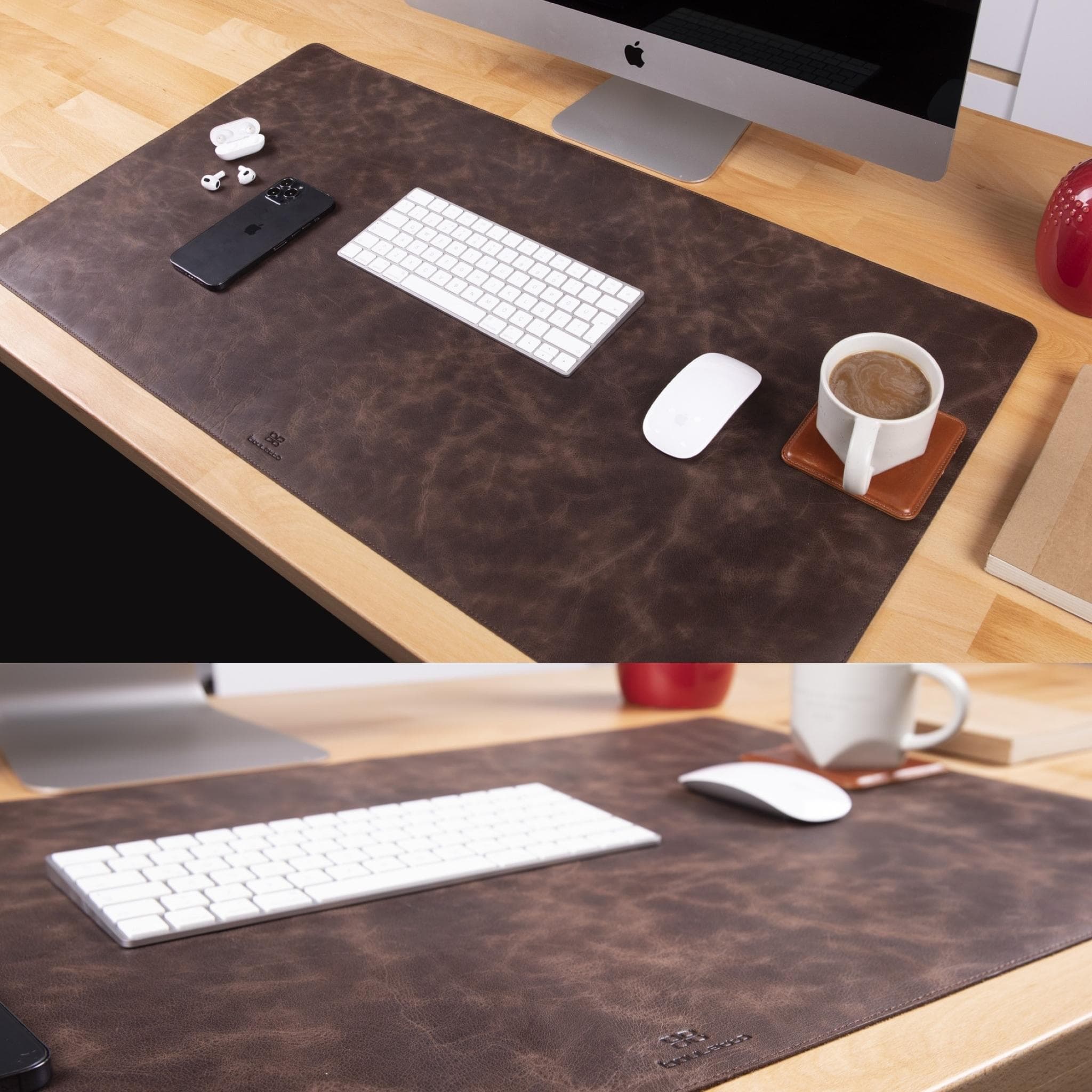 Customizable Genuine Leather Desk Mat