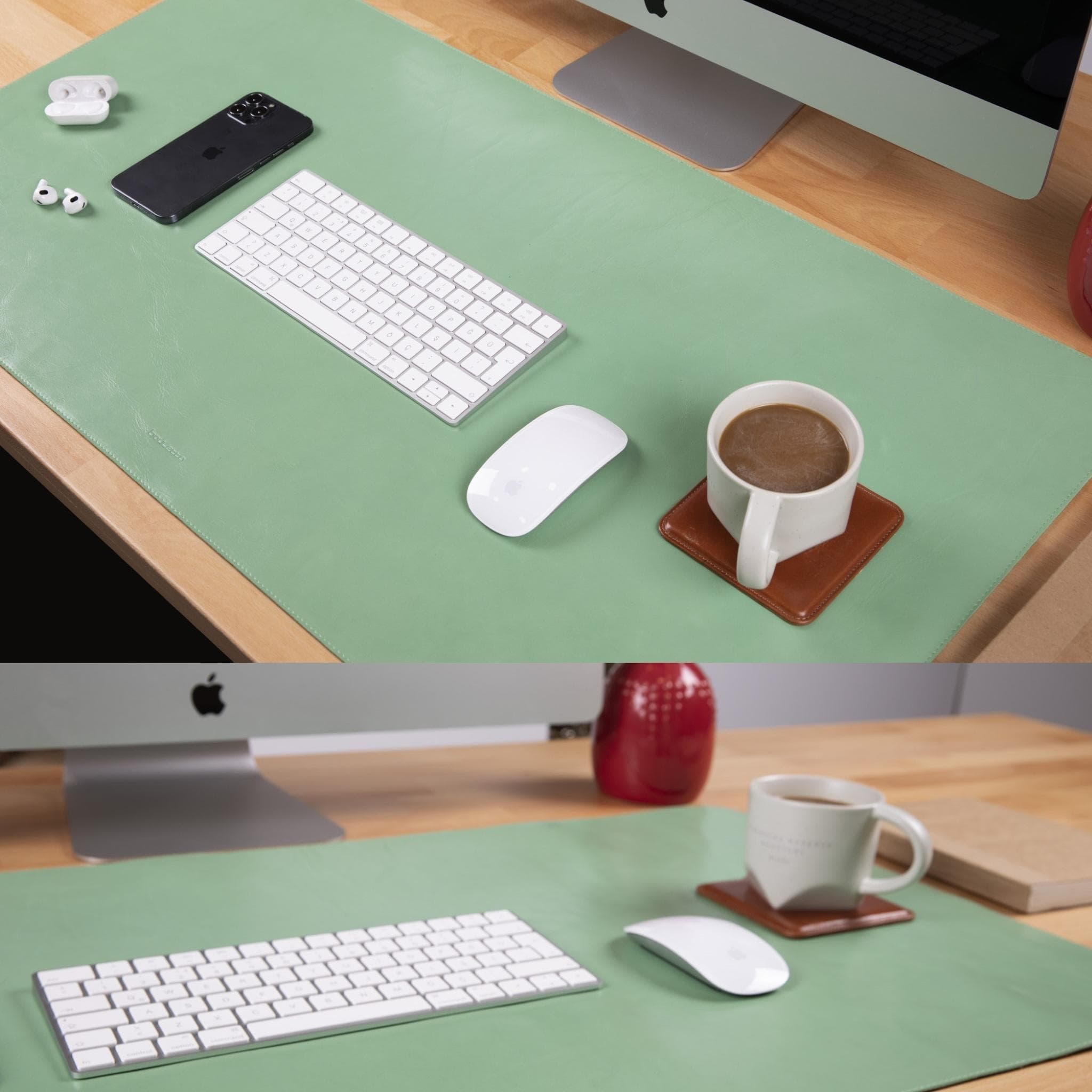 Customizable Genuine Leather Desk Mat