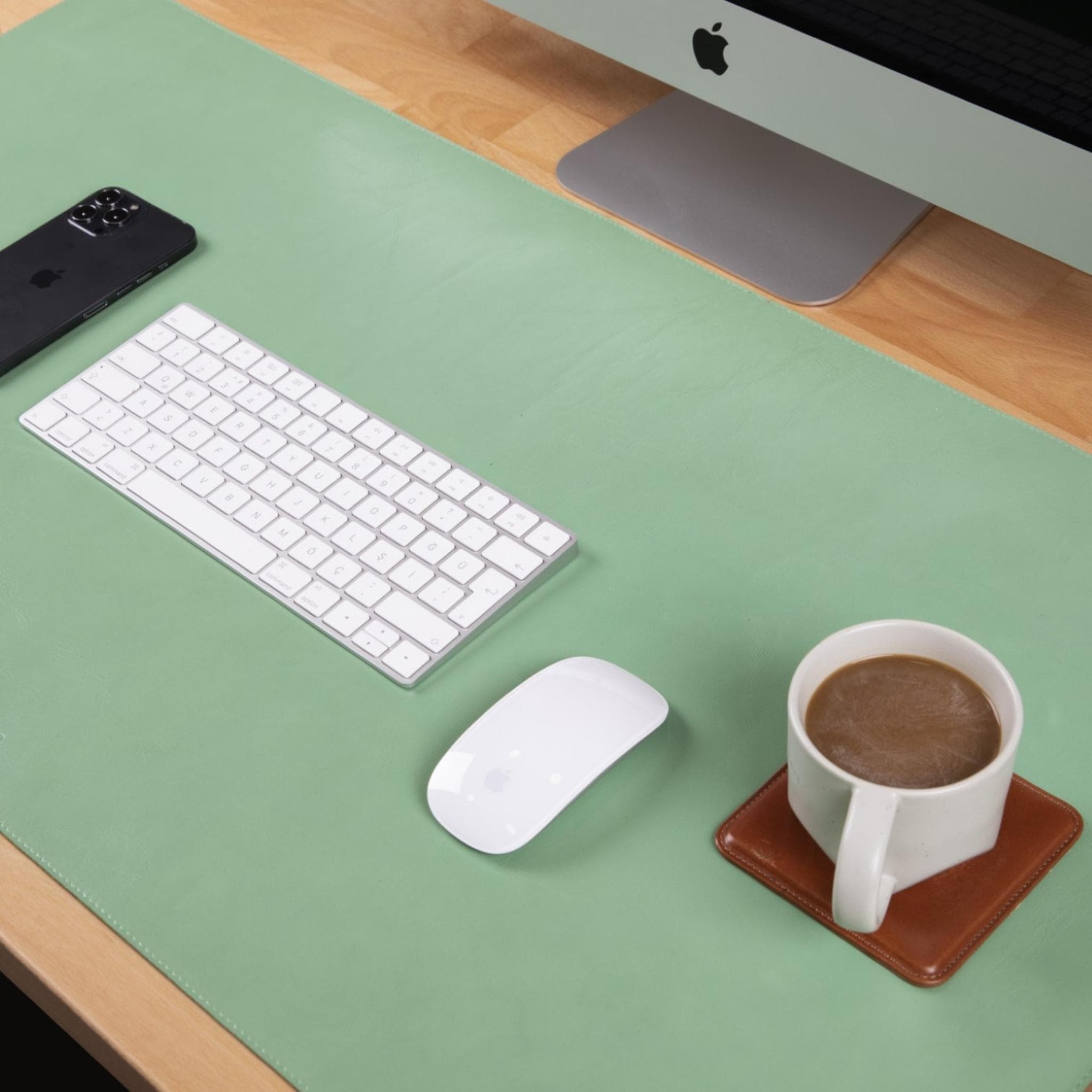 Customizable Genuine Leather Desk Mat