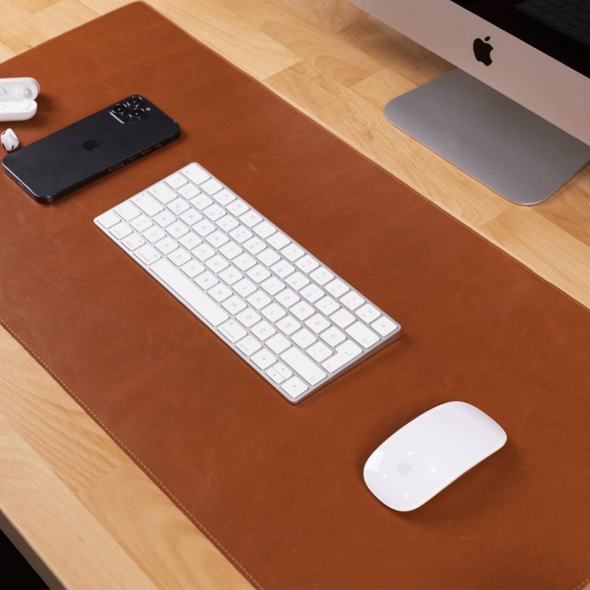 Customizable Genuine Leather Desk Mat