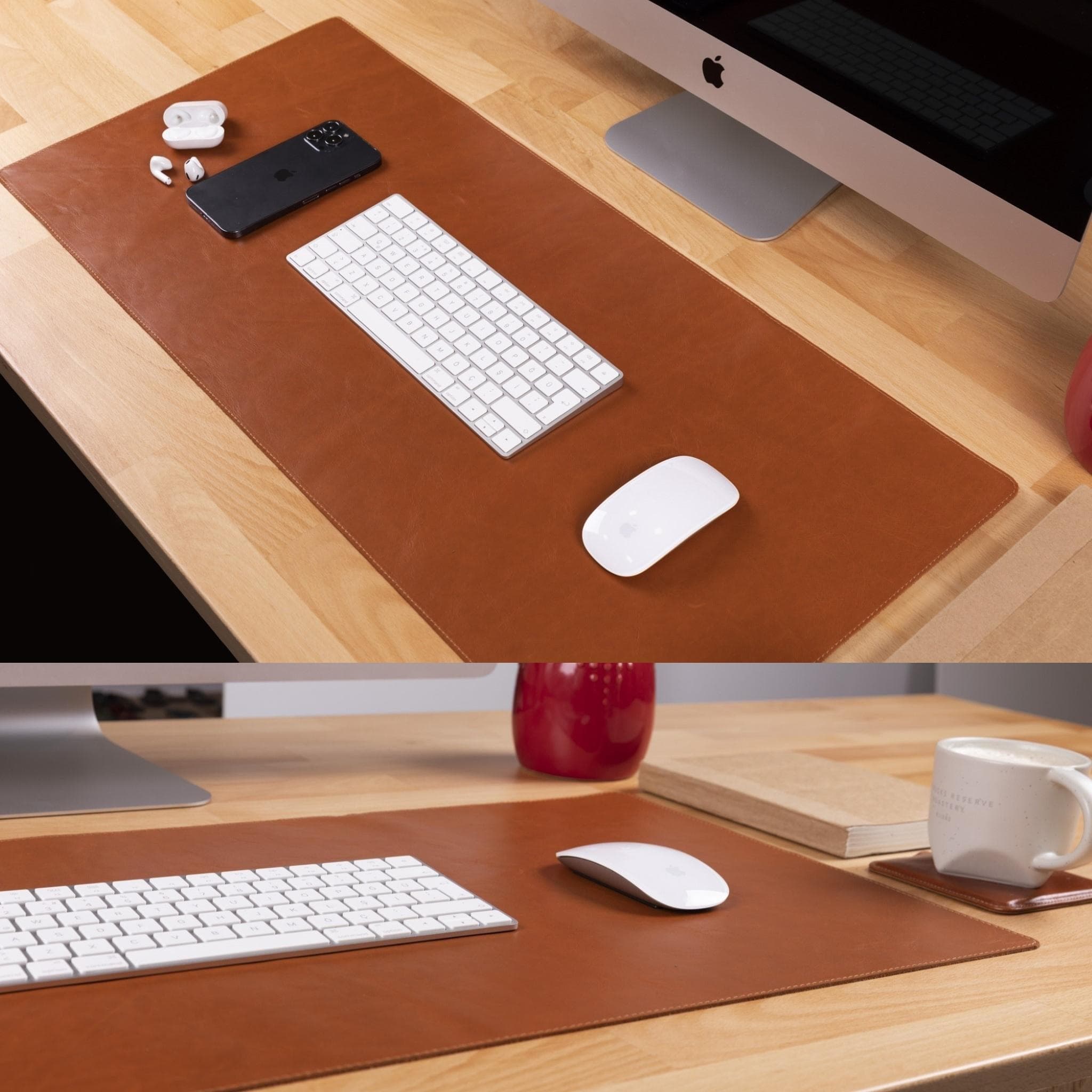 Customizable Genuine Leather Desk Mat