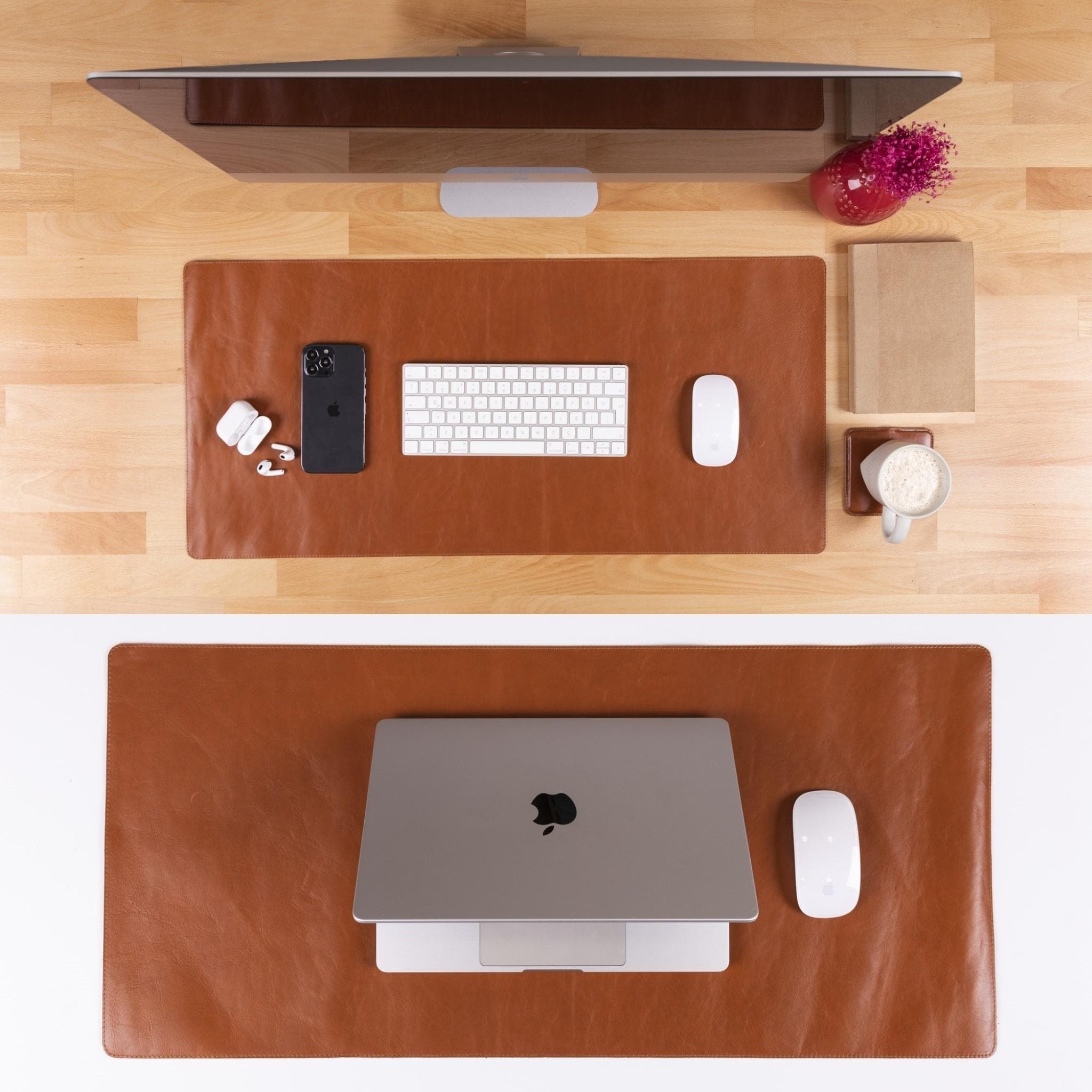 Customizable Genuine Leather Desk Mat