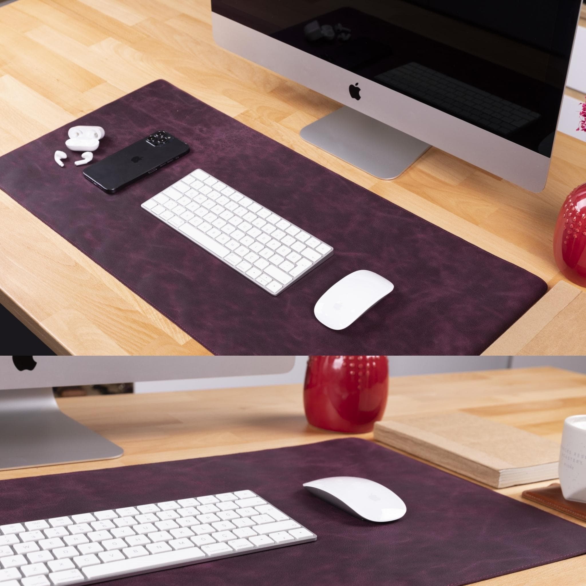 Customizable Genuine Leather Desk Mat