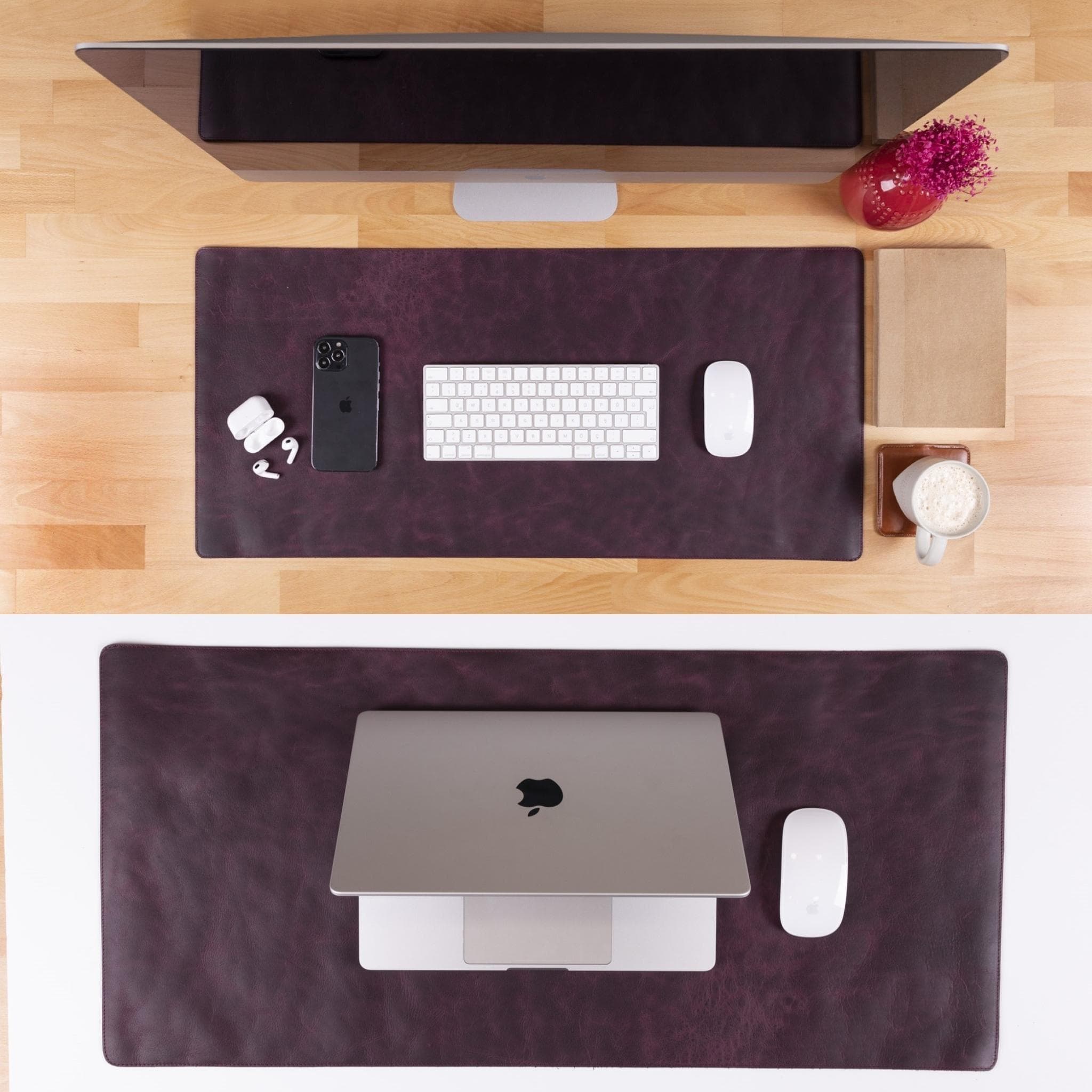 Customizable Genuine Leather Desk Mat