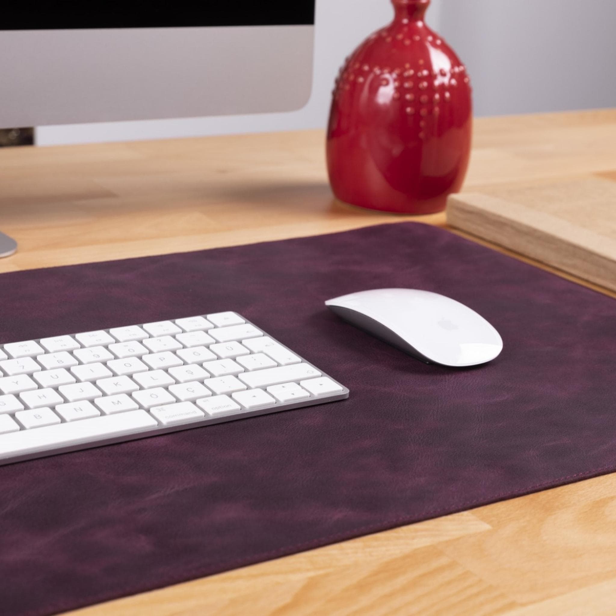 Customizable Genuine Leather Desk Mat