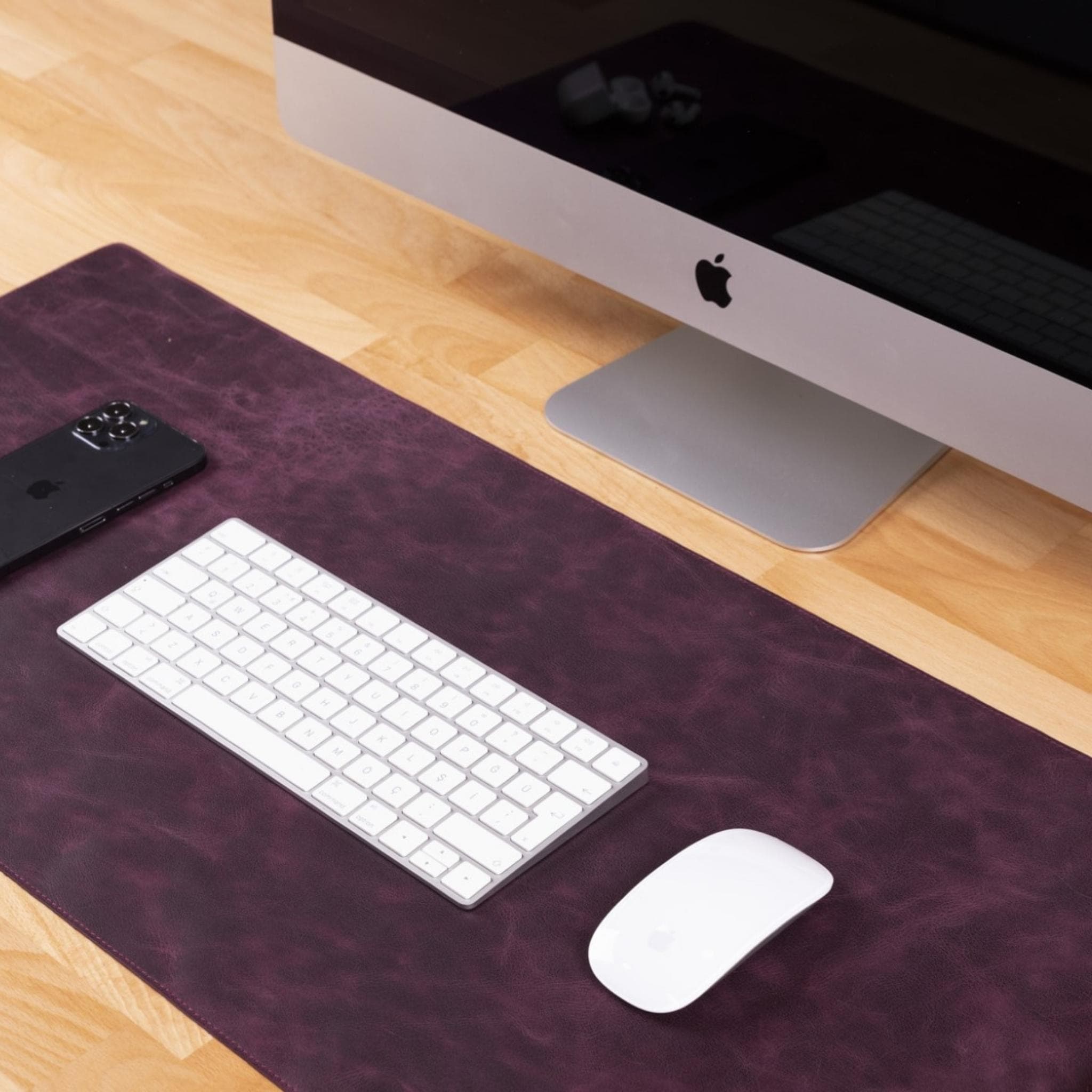 Customizable Genuine Leather Desk Mat