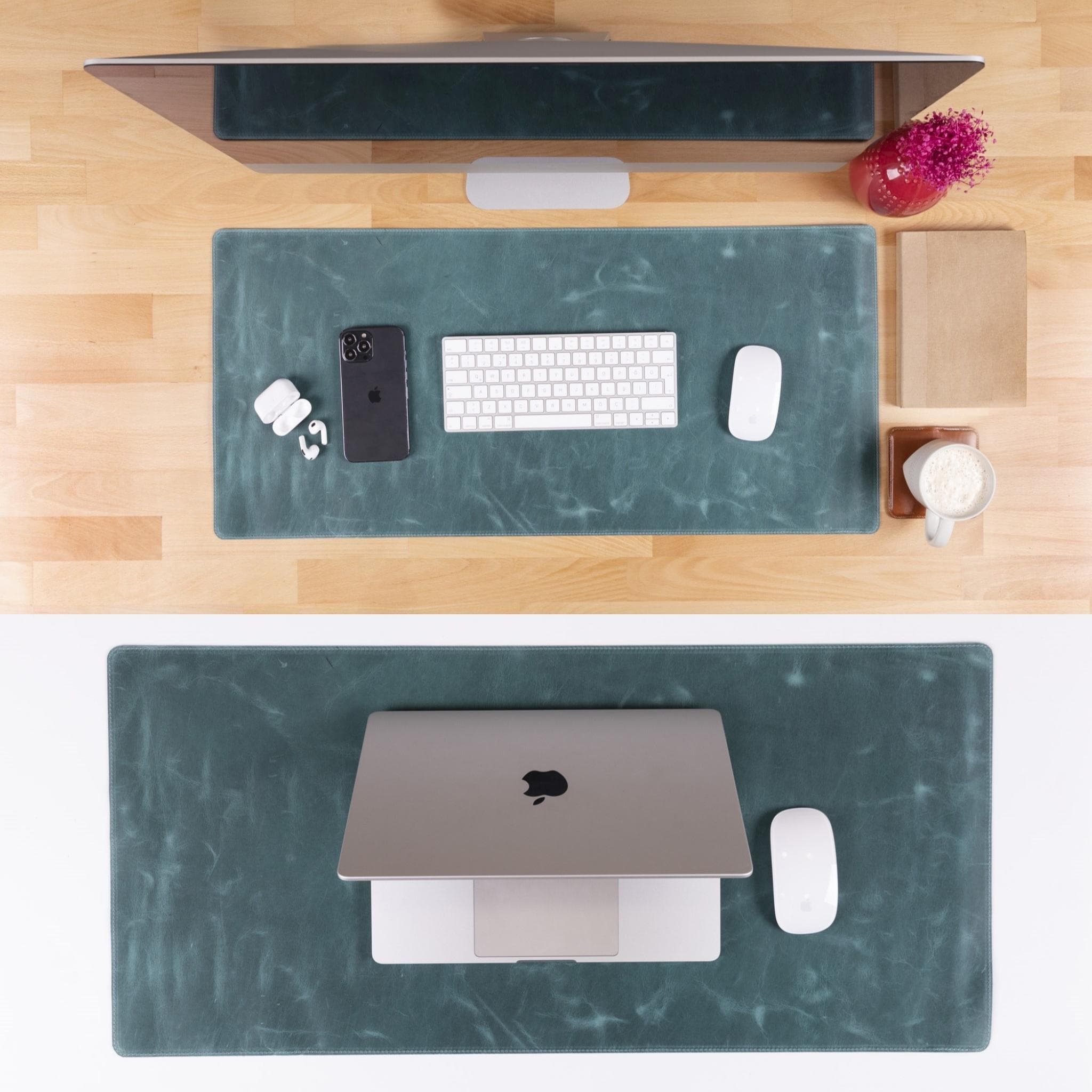 Customizable Genuine Leather Desk Mat