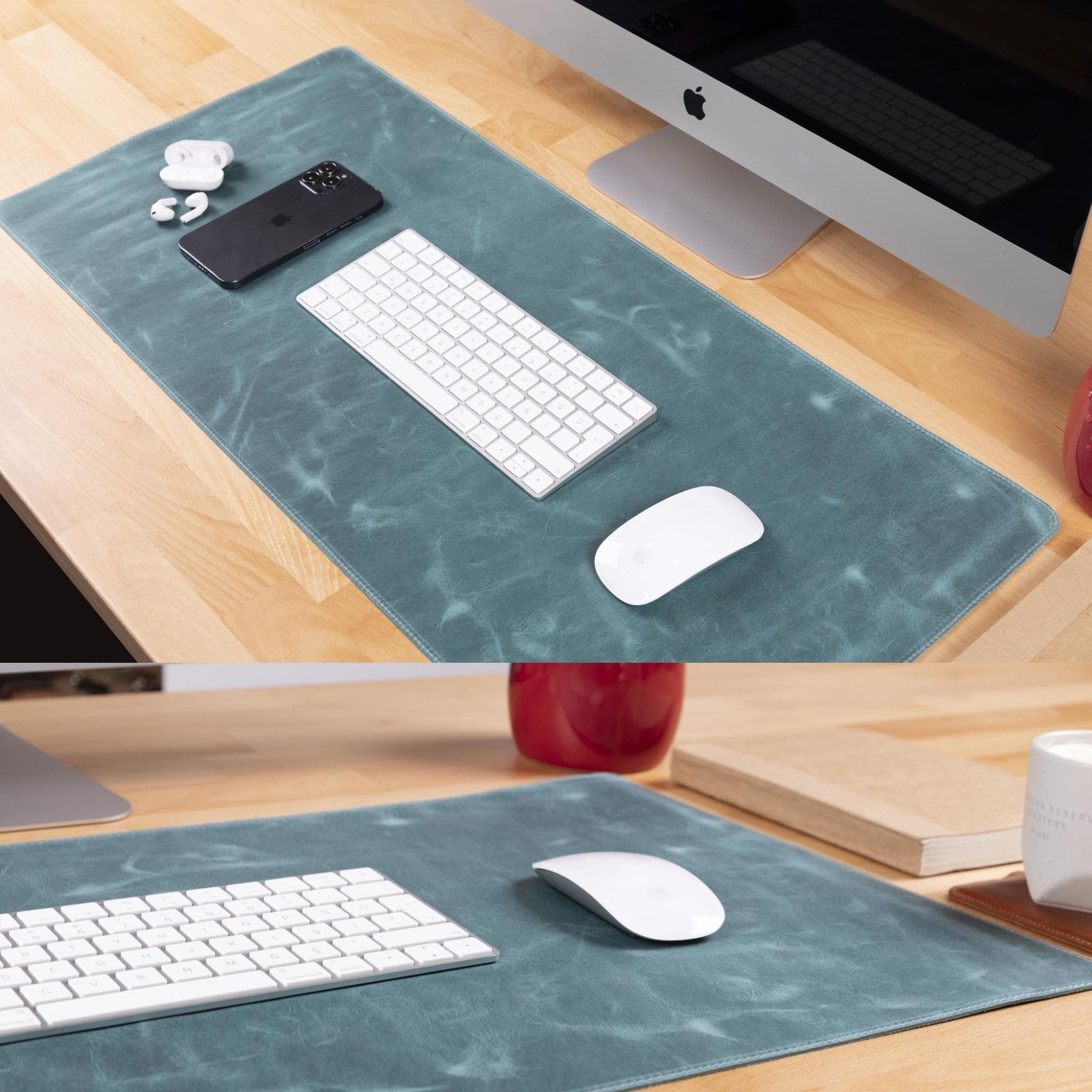 Customizable Genuine Leather Desk Mat