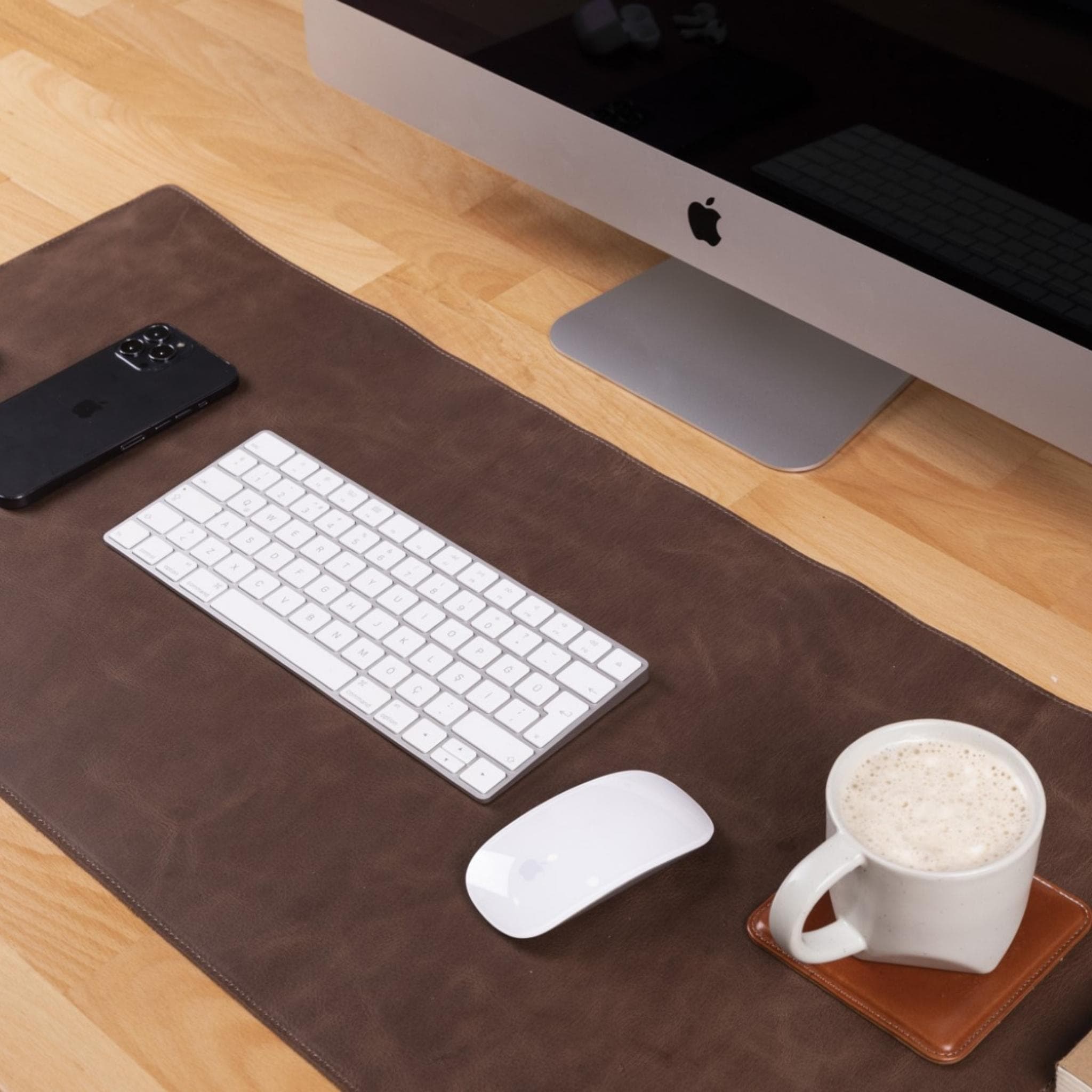 Customizable Genuine Leather Desk Mat