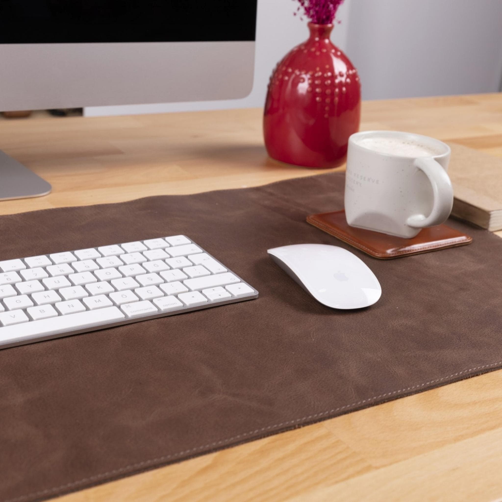 Customizable Genuine Leather Desk Mat