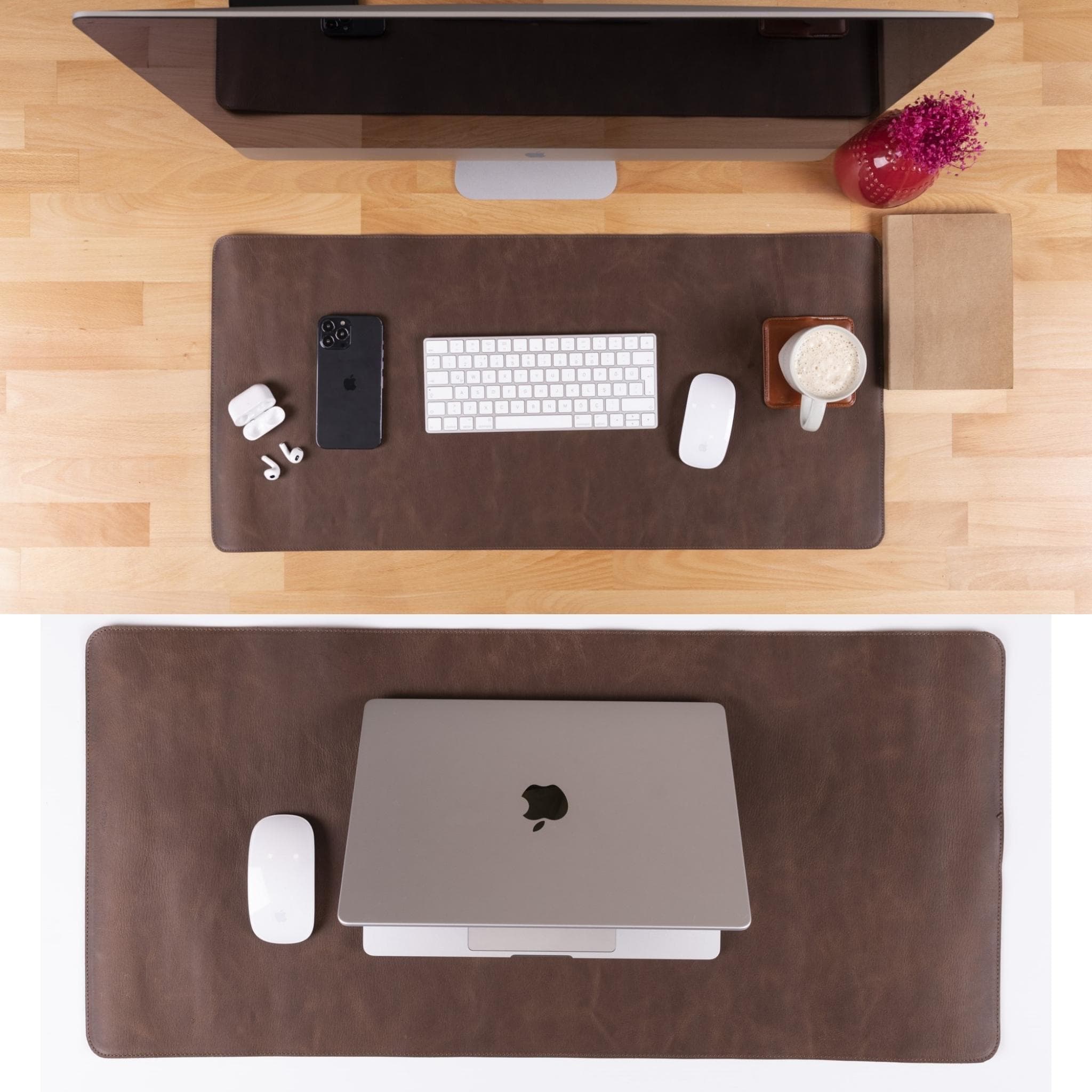 Customizable Genuine Leather Desk Mat