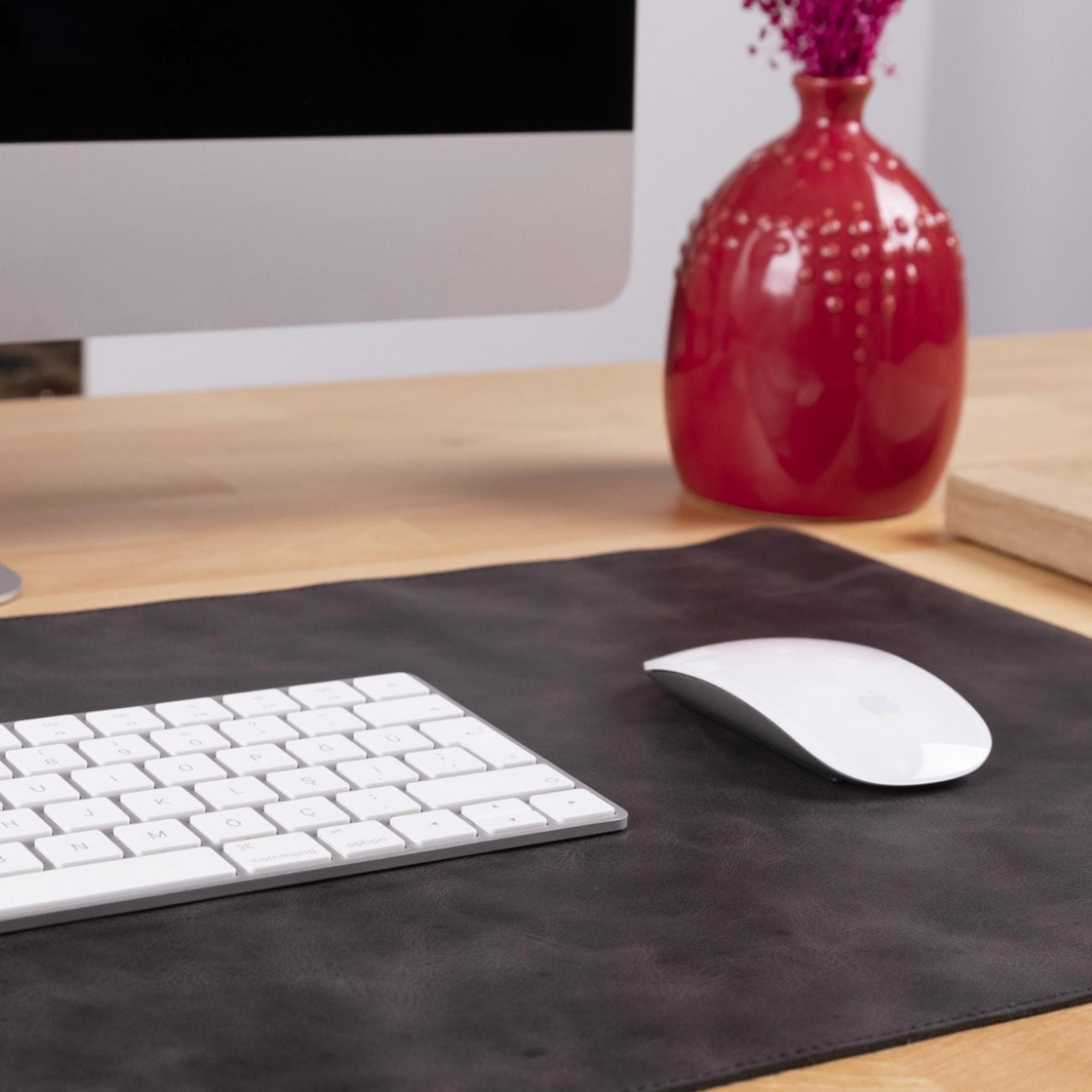 Customizable Genuine Leather Desk Mat