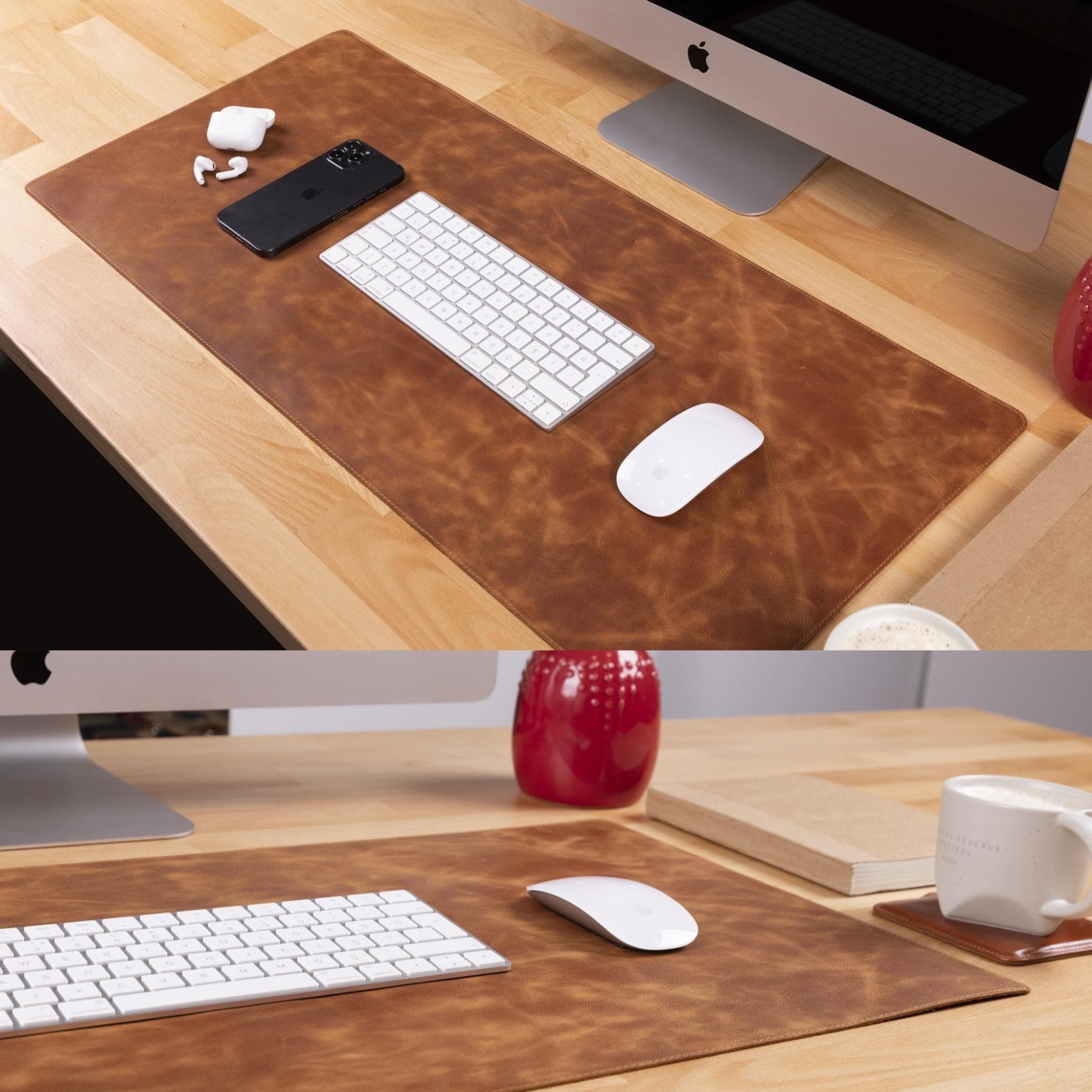 Customizable Genuine Leather Desk Mat