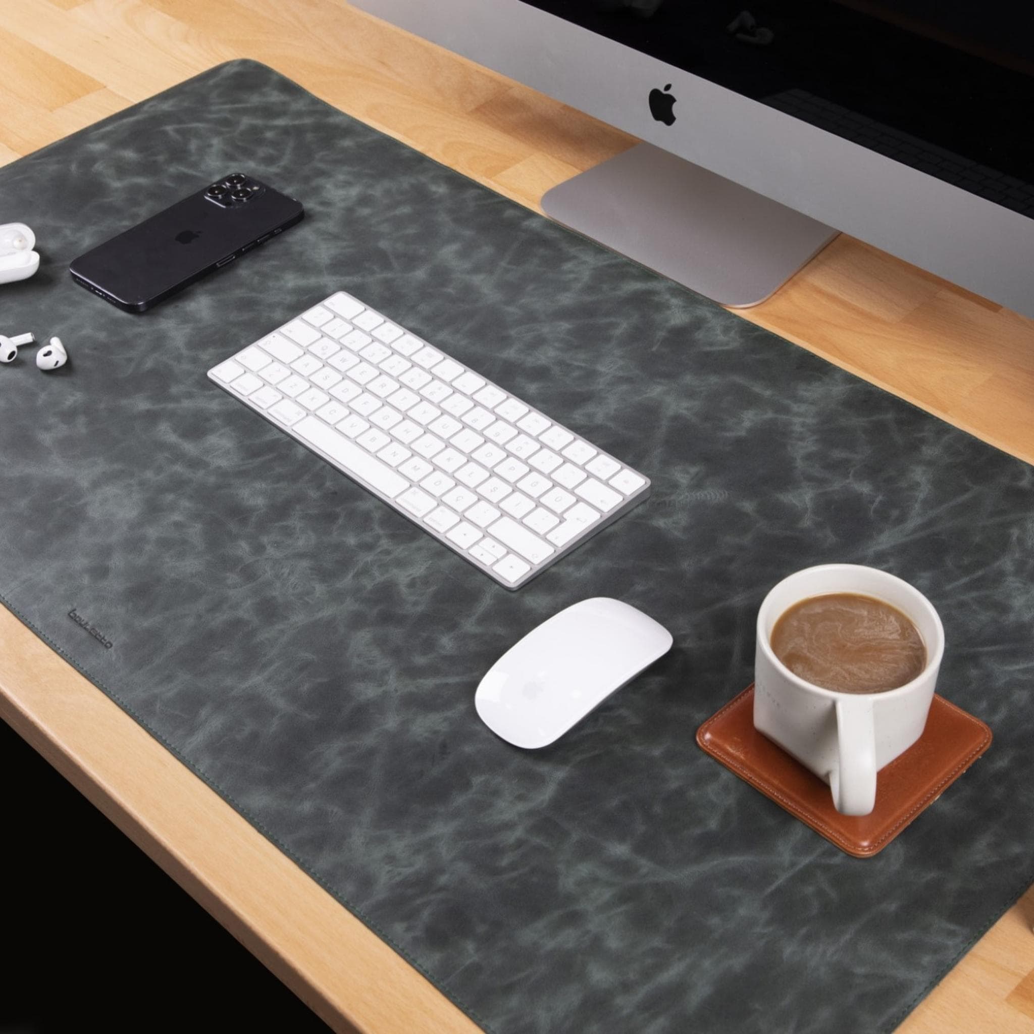 Customizable Genuine Leather Desk Mat