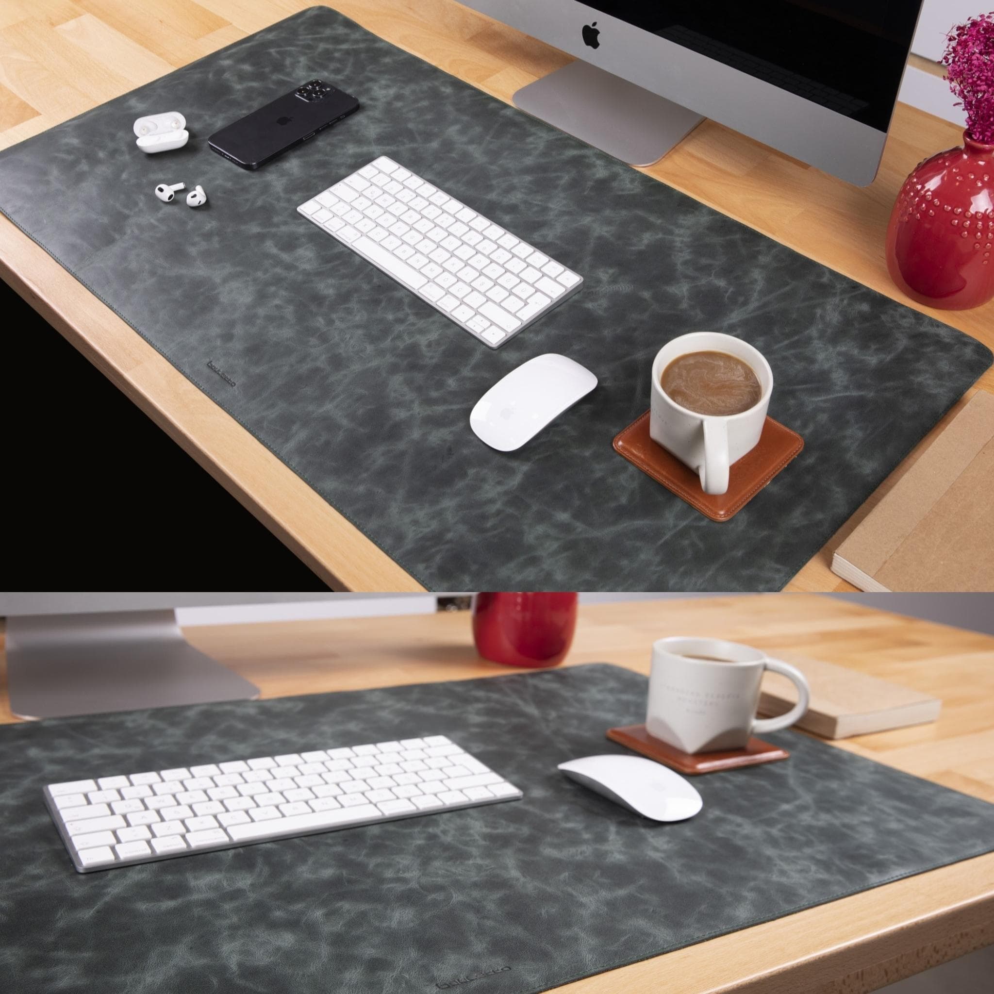 Customizable Genuine Leather Desk Mat