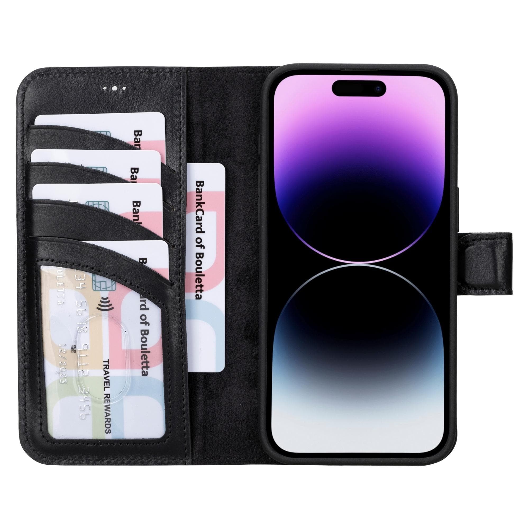 Magic iPhone 15 Plus Leather Detachable Wallet Case