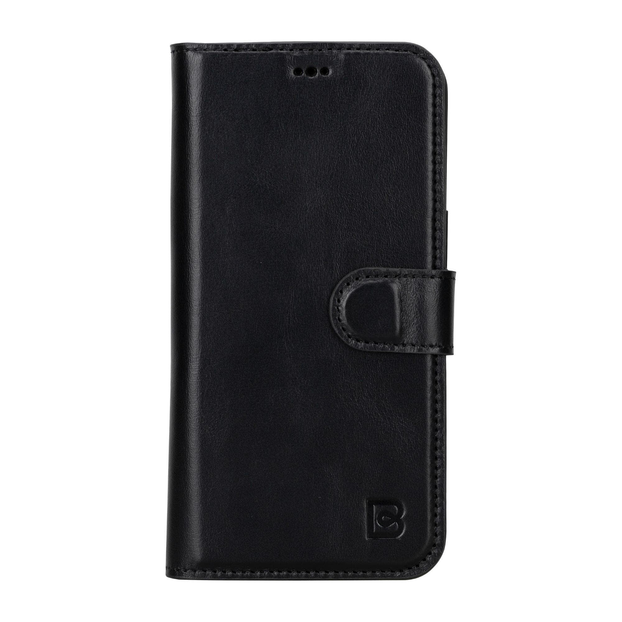 Magic iPhone 15 Pro Max Detachable Genuine Leather Wallet Case