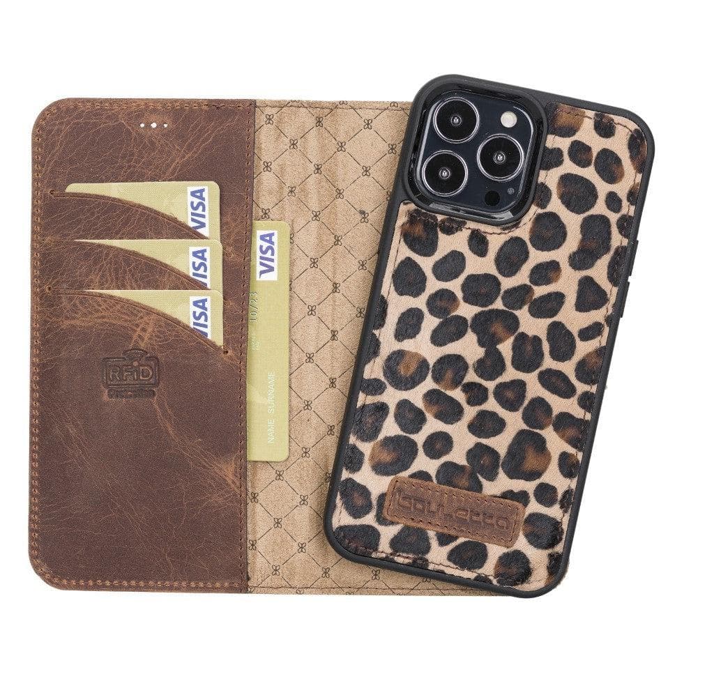 Magic iPhone 13 Series Detachable Leather Wallet Cases - MW