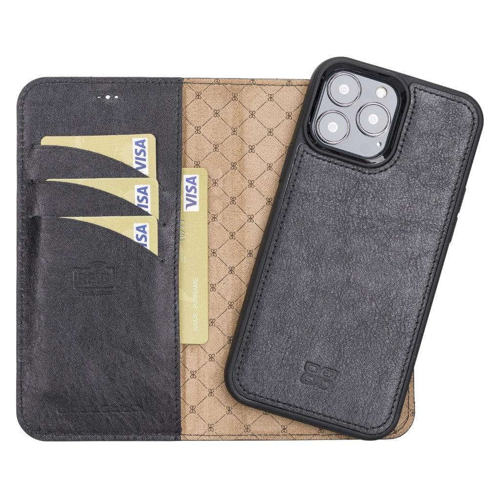 Magic iPhone 13 Series Detachable Leather Wallet Cases - MW